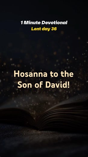 40 Days of Lent – 1 Minute Devotion | Day 36 | #repent #Renew & #drawclosertogod #jesus #lent2026