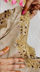 Aariwork blouse designs