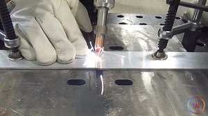 You can weld aluminum with a laser welder, but how strong is it? Here is a clip from Chris Ewing testing out one of IPG Photonics' hand-held laser welders on an aluminum butt joint. If you are interested in laser welding check out their website https://www.ipgphotonics.com/ | Weld.com | Facebook