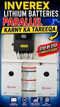 Inverex Lithium Battery: Correct Parallel Connection Method 🔋 #Shorts