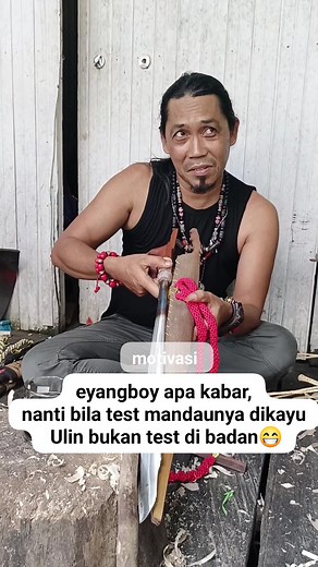 2M views · 8K reactions | assalamualaikum eyangboy apa kabar #assalamualaikum #apa #kabar #test #mandau #motivasi #kreator #video #viral #fyp | Eyangboy Art | Facebook