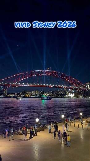 vivid Sydney 2026 - laser light show. #sydney #laserlights #nightlights