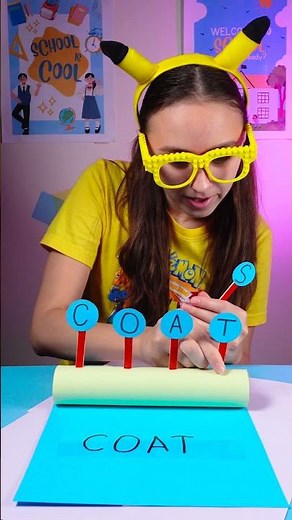 Wow!🤩 Fun Word Game for Kids! 🔤🎉 #learning #crafts