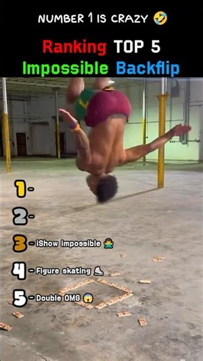 Ranking TOP 5 Impossible Backflip