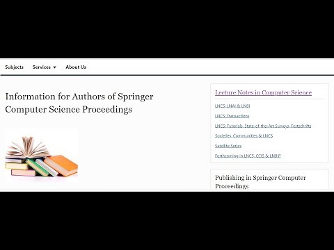 How to prepare Latex Springer Lecture Notes in Computer Science in English