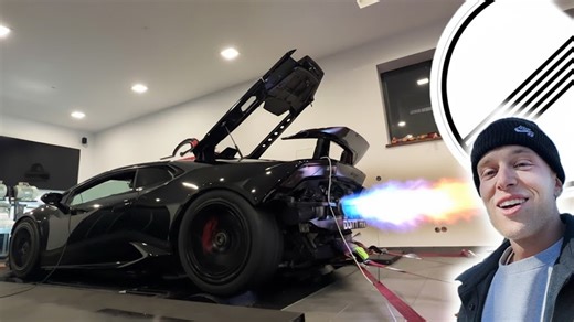 Twin-Turbo Lamborghini – 320 km/h Autobahn Run in Europe