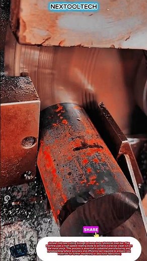 Industrial Circular Cold Saw Cutting Heavy Duty Cylindrical Steel Bars