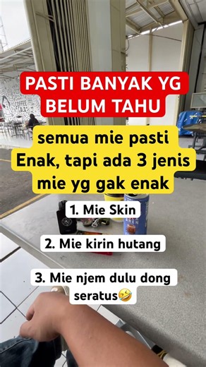 3 jenis mie yg gak enak #istiqomah #motivasidiri #rezeqi