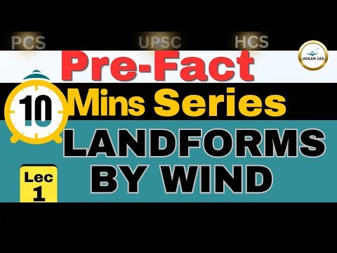 Landforms Created by Wind | Erosional & Depositional | UPSC Prelims
