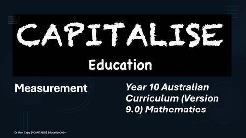 Year 10 Australian Curriculum Version (9.0) Measurement