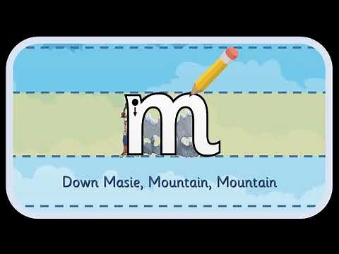 'm' letter formation