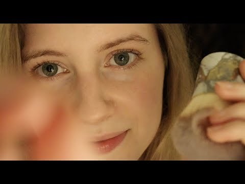 ASMR - Up Close (whispering, lens brushing, face touching, personal attention)