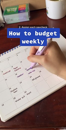 How to budget weekly! #budgeting #moneytips #personalfinance #moneytok