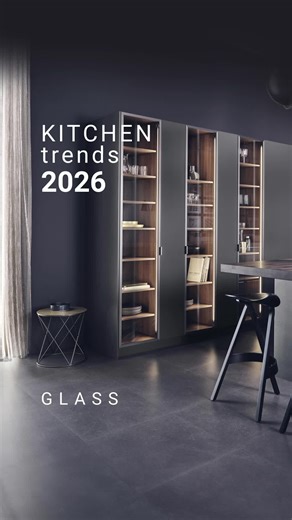 Smoky glass and clear glass panels are taking center stage and for good reason. They blend seamlessly into any modern kitchen layout and create sophisticated accents. The VERO glass display cabinets combine stylish transparency with high-quality design. Kitchen Gallery Επένδυση για μια ζωή 💻http://kitchengallery.gr/ ☎ 210 9930074 🖱info@kitchengallery.gr #kitchengallery #trends #design #details #kitchen