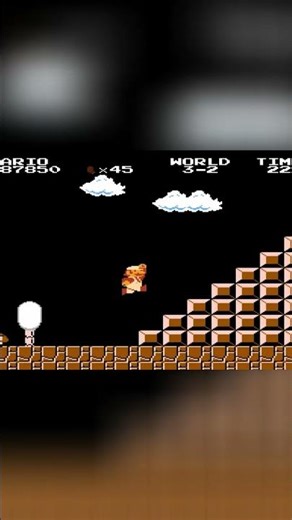Mario's Invincible Run: Power-Up, Enemies & Victory! #shorts