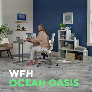 18K views · 247 reactions | Cool tones. Beachy accents. We have the furniture and décor to help you bring your happy place to your workspace. Get inspiration for your space: https://bit.ly/3M1a9sb | Staples | Facebook