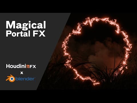 Magical Portal FX under 20 minutes! | Houdini + Blender tutorial