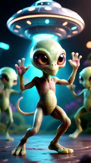 👽💃 Cute Alien Dance Party! 🌌✨ #Shorts