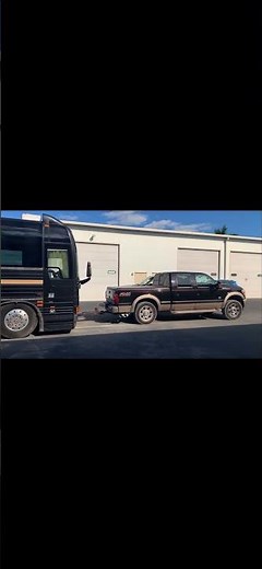 Can this pickup truck flat tow a Prevost bus? ;) Front end collision repair swapped.