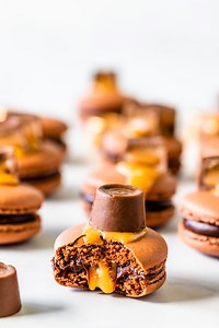 Chocolate Caramel Macarons
