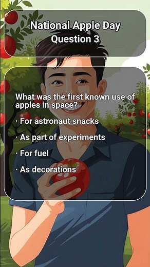 National Apple Day Trivia - Test Your Knowledge!: 1-3