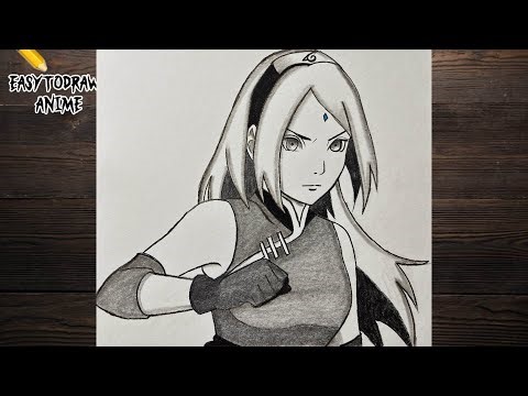 How to Draw Sakura Haruno / Easy Anime Drawing Tutorial / Pencil Sketch (Step by Step)