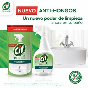 🚨ATENCIÓN🚨 ¡LLEGÓ un nuevo Poder de Limpieza para tu baño! Descubre el nuevo #CIFantihongos con Agentes de Limpieza Biodegradables 🌱 con lejía, que elimina el 99.9% de hongos y bacterias 🚫🦠 ¡Pruébalo y deja tu baño de 10 puntos! 🙌. | Cif