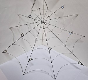 Spiderweb Stained Glass Halloween Suncatcher Window Home Hanging Decor - Etsy