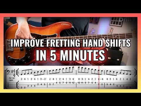 Improve Fretting Hand Shifts in Just 3 Exercises [FREE PDF] | 5-Minute Bass Drills