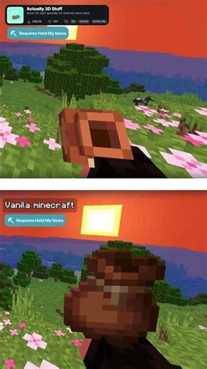 Vanilla Minecraft vs Actually 3D Stuff – HUGE Difference!