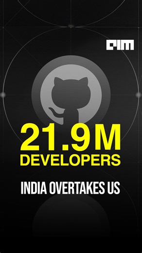With a record 21.9 Mn developers, India has overtaken the US in open source contributor base on @github Also on Github, 80% of new users use Copilot in their first week. AI has become the foundation of how software is built. #github #developer | Analytics India Magazine | Facebook