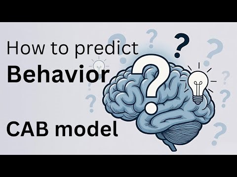 How to predict human behavior by CAB (cognitive,affective and behavior model)