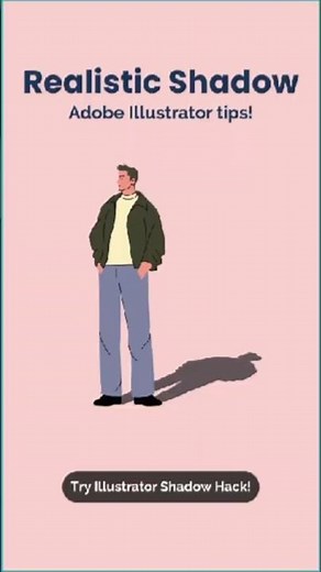 Make Realistic Shadows in Illustrator #illustratortips #graphicdesign