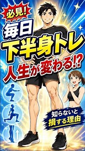 【人生が変わる】毎日下半身トレをするべき理由！全身の70%の筋肉を鍛えて基礎代謝と若さを手に入れる最強トレーニング3選
