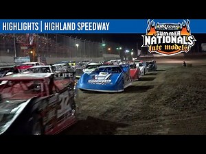 DIRTcar Summer Nationals Late Models Highland Speedway August 13, 2021 | HIGHLIGHTS