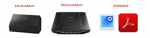 スキャナの種類別のメリットとデメリット。使い分けするポイントとは