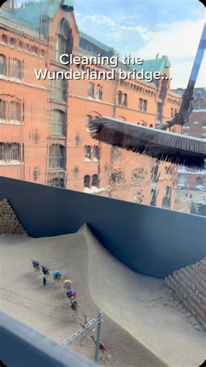 Did you know how we clean our bridge? 😎🧼 #bridge #cleaning | Miniatur Wunderland