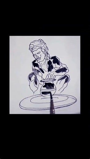 ✏️ Draw Human Figure Easily Using Circle Trick 🔥 #shorts