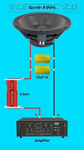 Speaker crossover Passive crossover Bass filter circuit | Electric 2.0