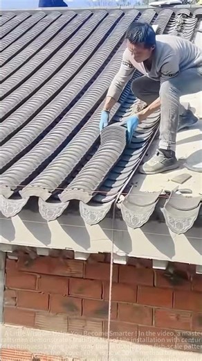 Geometric patterns create poetry on roof eaves #shorts #architecture #design