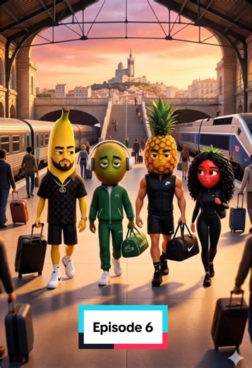 Partie 6 🏟️🔥 “LE CONCERT DE JUL” Marseille → Paris 🚆🍌🥝🍍🍓 Le gang réalise enfin son rêve… 😭 JUL met le feu au Stade de France 🔥 #jul #stadedefrance #fruitgang #ia #marseille