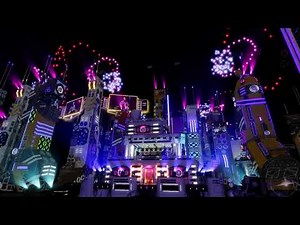 Virtual 3D stage environnement for LIVE DJ music Streams! Cyberpunk art Concept (DEMO - WIP)