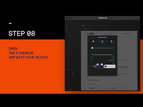 How to stake ETH with Kiln through Ledger Live