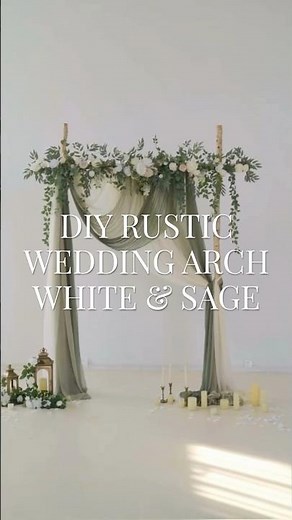DIY Rustic Wedding Arch DIY 🤍🌿 BRIDES NEED THIS