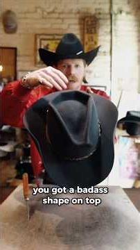 Clean classic coffin crease cowboy hat made step by step!