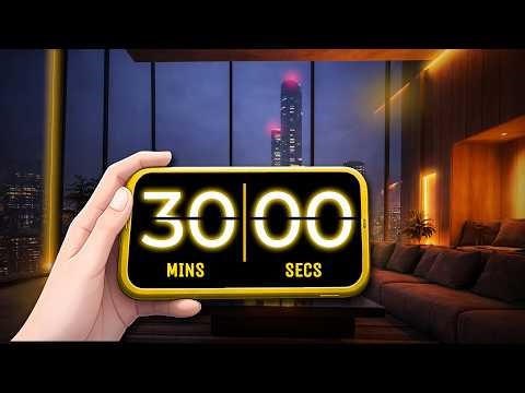 30 MIN Timer | Focused Vibes with Lofi Music 🎧 iPhone Countdown