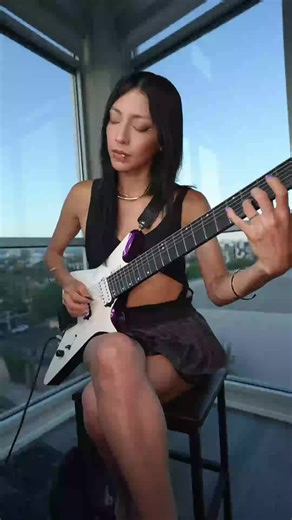back in black @acdc #guitar #guitargirl #classicrock #womenwhorock | guitar