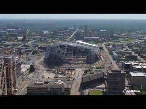 Minnesota Vikings U.S. Bank Stadium Time-Lapse