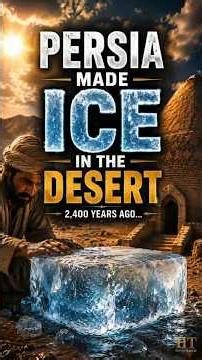 2400 Years Ago How Persia Kept Ice Frozen in the Desert #ancientpersia #ancientengineering #history