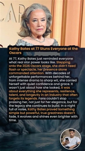 Kathy Bates at 77 Stuns Everyone at the Oscars #shorts